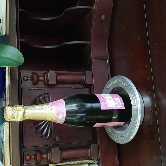 Pewter Wine Bottle Dish/Coaster Table Setting Wilton Columbia USA - Picture 4 of 9